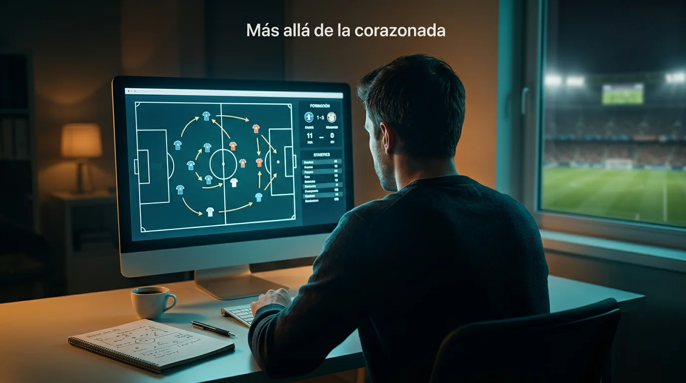 Analista deportivo estudiando estadísticas de la Primeira Liga portuguesa